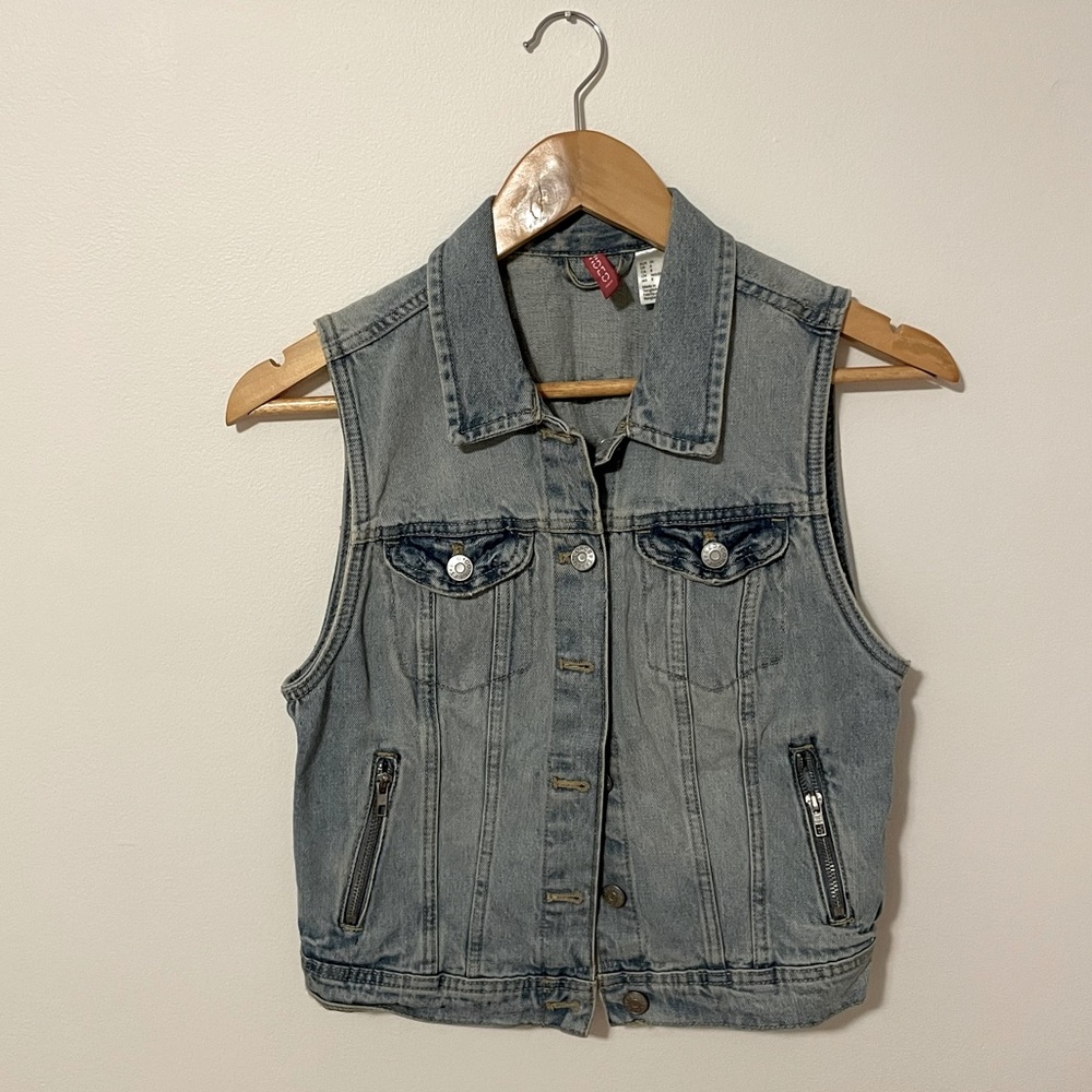 H&M Denim Cutoff Vest